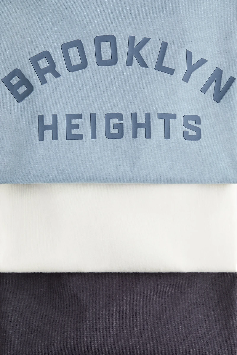 3-pack Loose-fit cotton T-shirts
