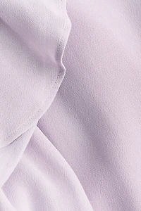 MAMA Flounced Chiffon Dress with Scarf