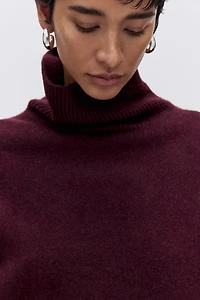 Loose-Fit Turtleneck Sweater