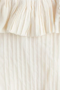 Bubble-Hem Strappy Top