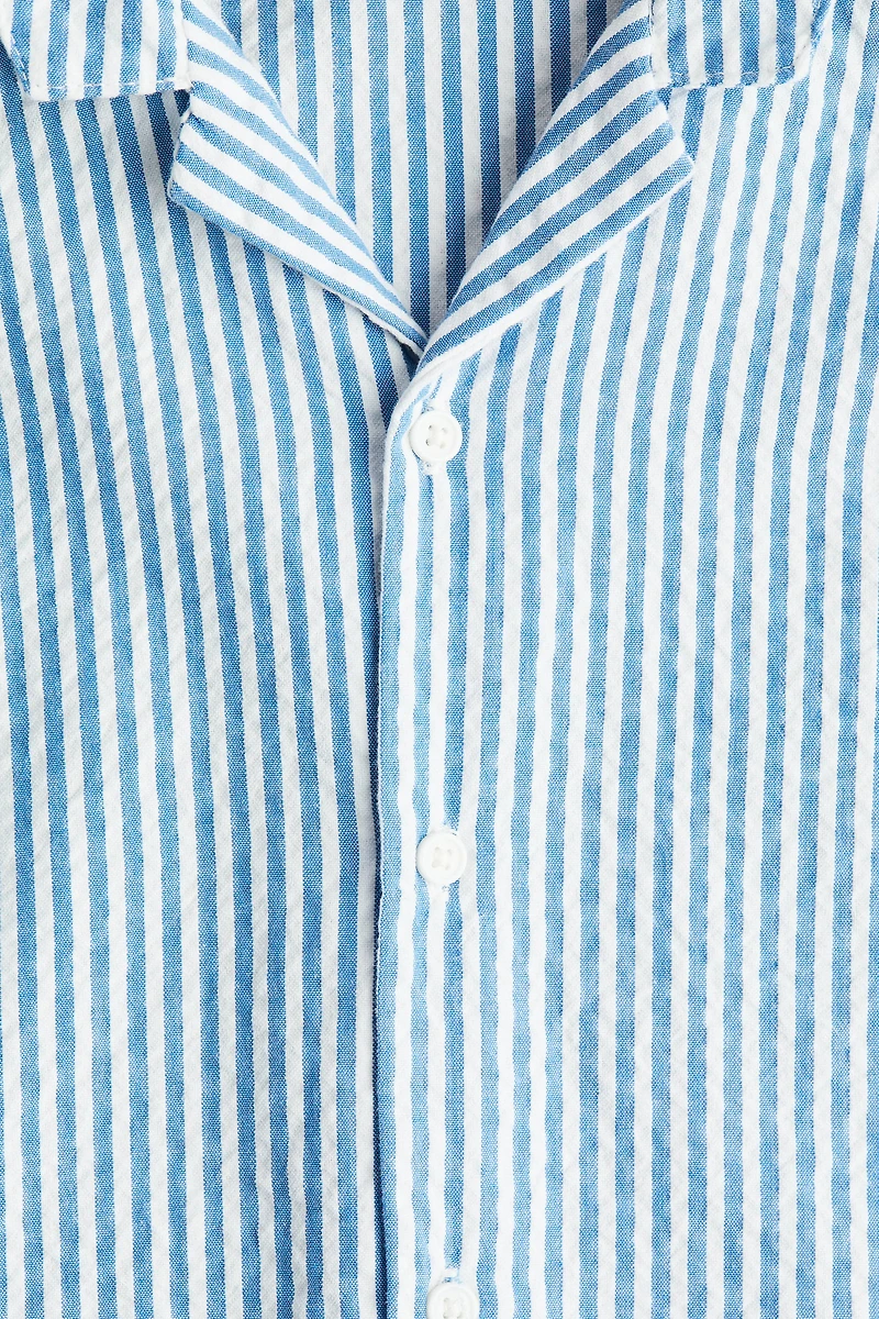 Cotton Seersucker Shirt