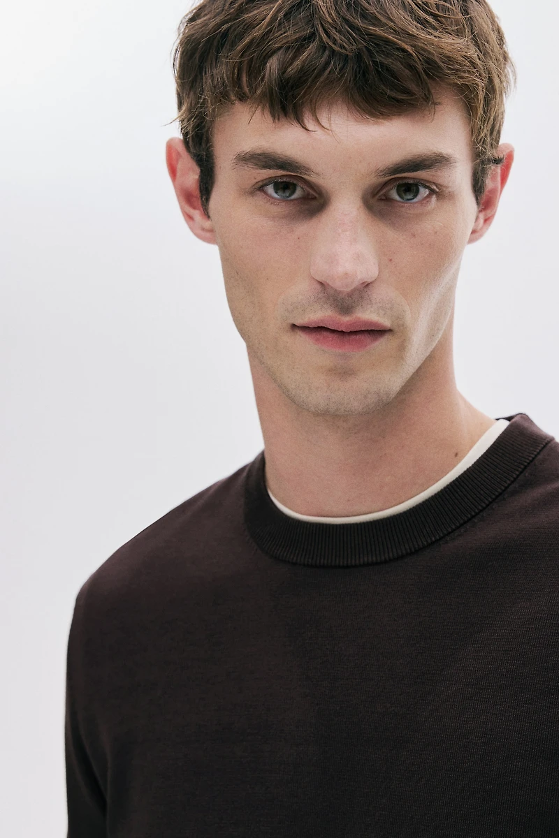 Regular-Fit Fine-Knit Sweater