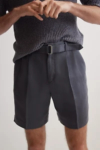 Relaxed-Fit Tailored Lyocell-Blend Shorts