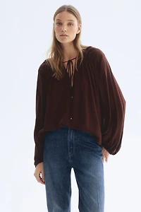 Oversized Viscose Blouse