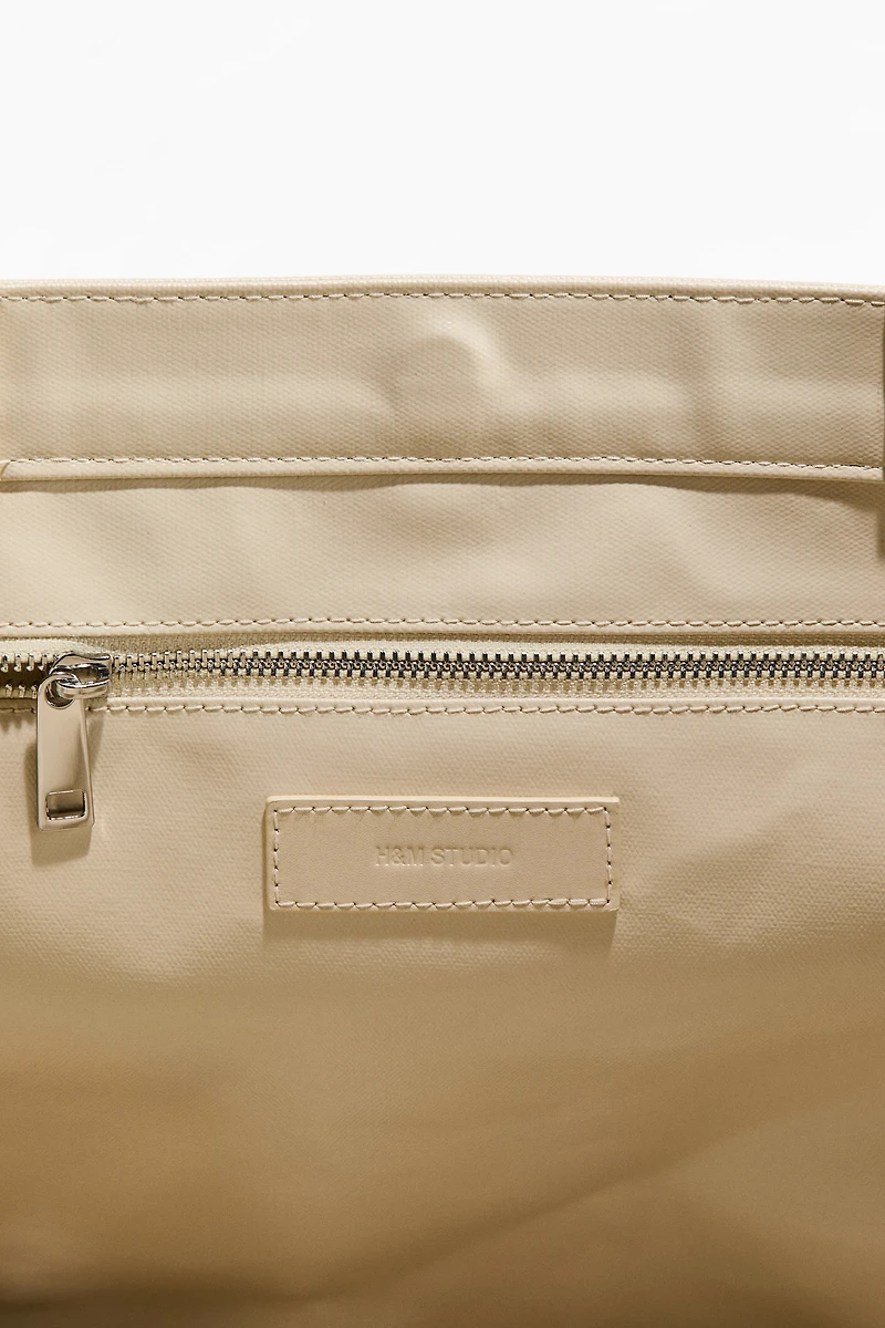 Coated Canvas Tote Bag