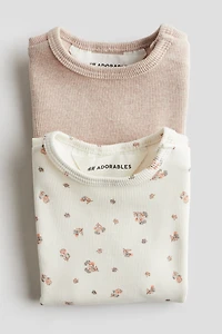 2-pack Ribbed Cotton Tops