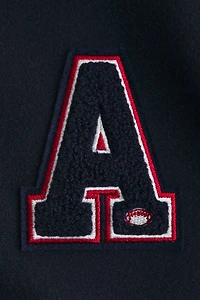 Veste de baseball à motifs brodés comme détails