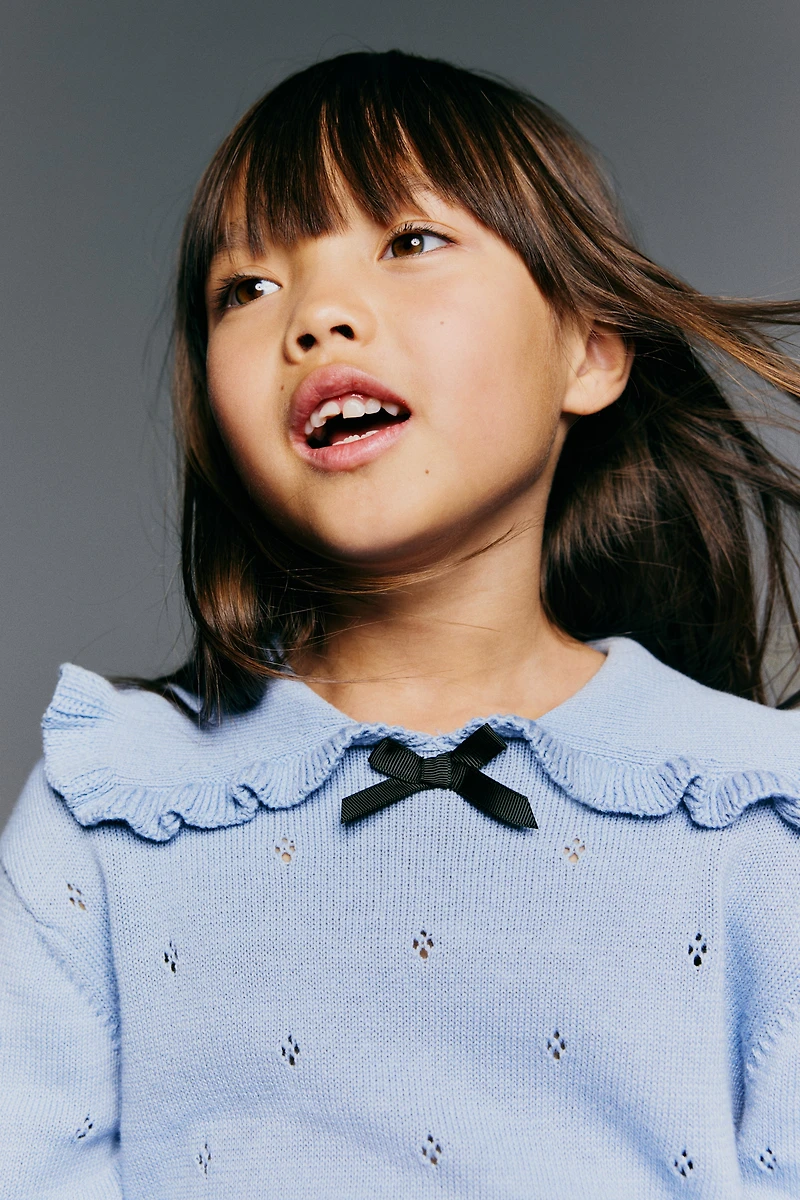 2-piece pointelle-knit set