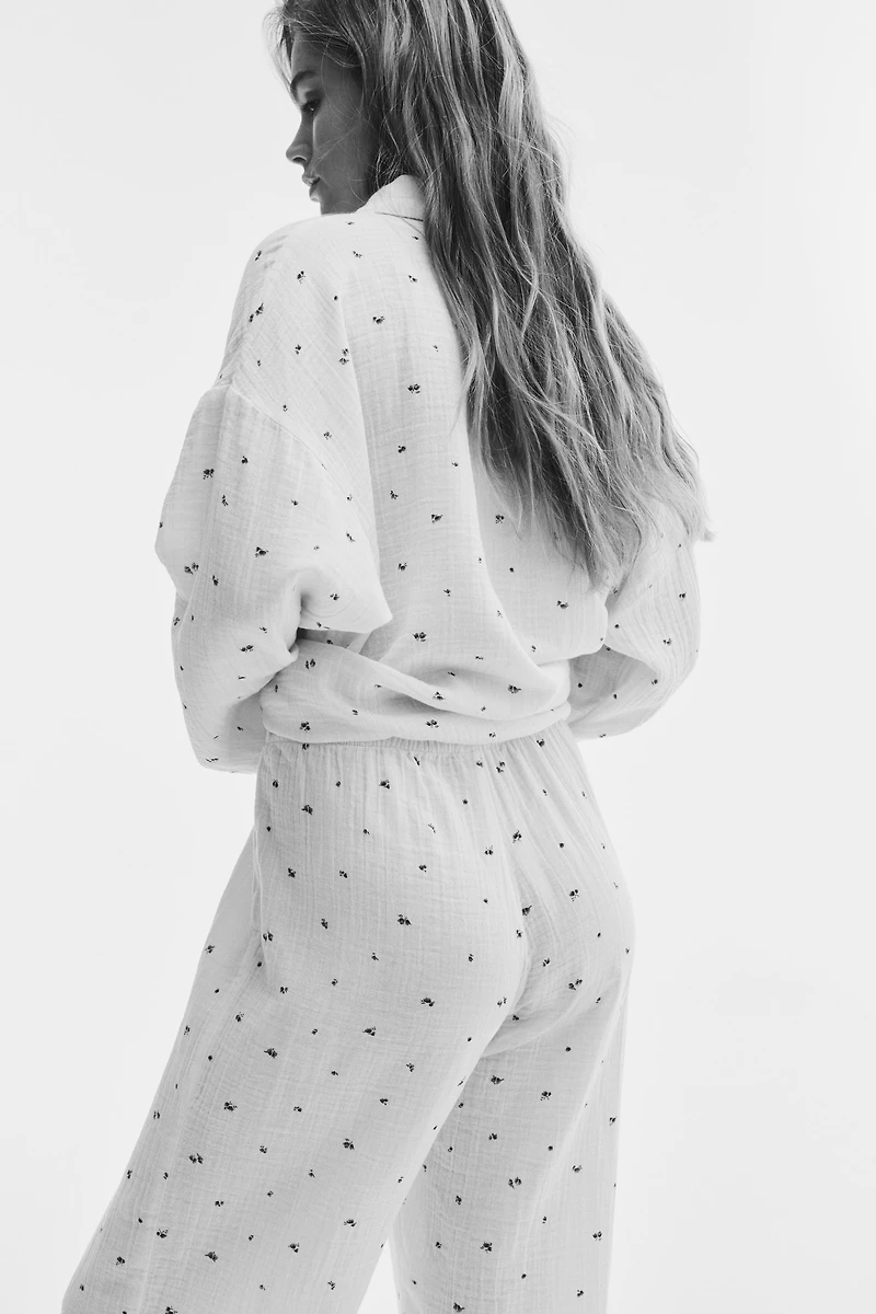 Pyjama en mousseline de coton