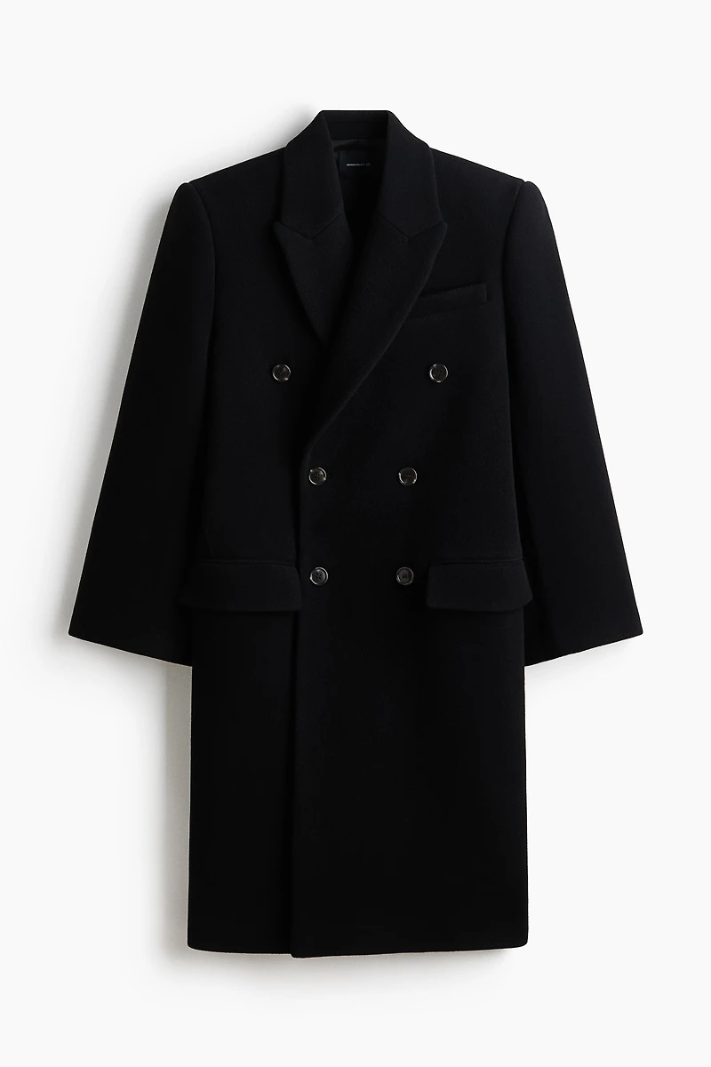 Double-Breasted Wool Coat