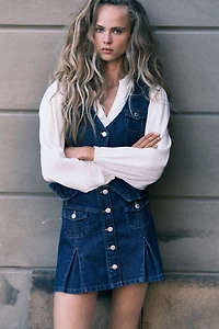 Denim Mini Skirt