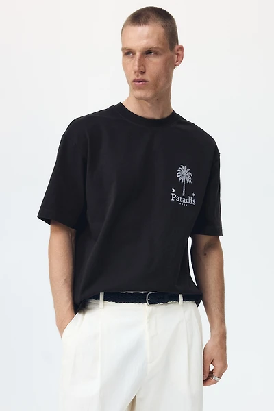 Relaxed-Fit Printed Cotton T-Shirt