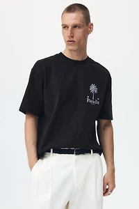 Relaxed-Fit Printed Cotton T-Shirt