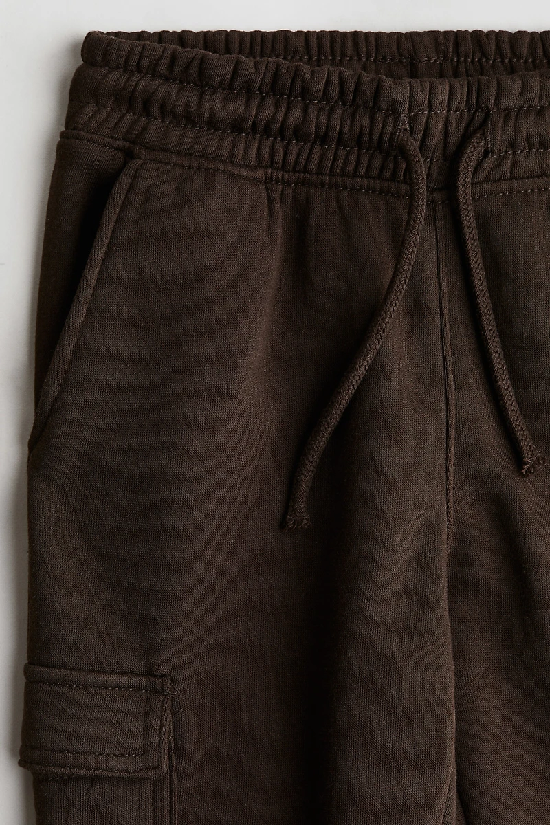 Brushed-Inside Cargo Joggers
