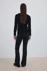 Four-Way Stretch Flared Pants