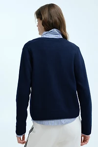 Fine-Knit Cardigan