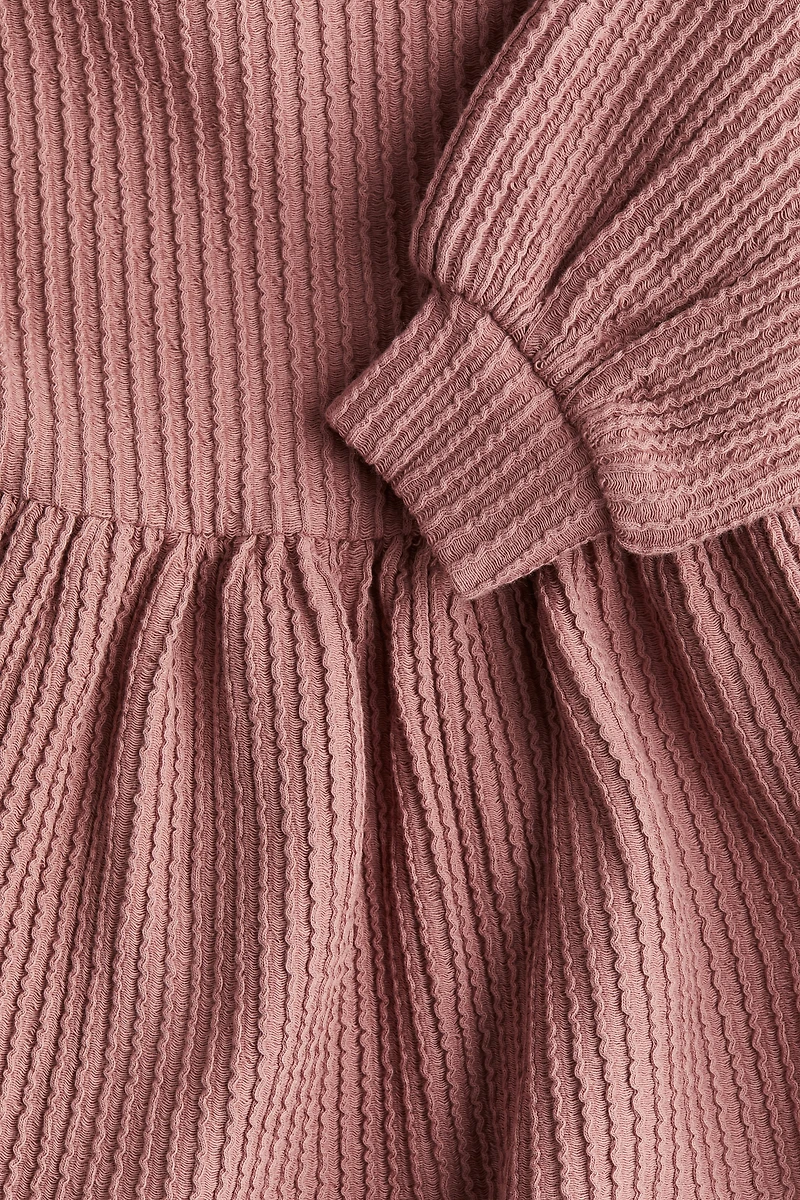 Robe en jersey texturé