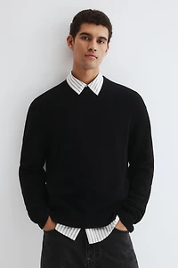 Regular-Fit Rib-Knit Sweater
