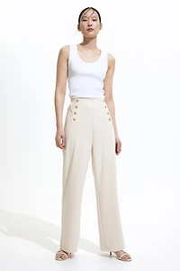 Button-front Pants
