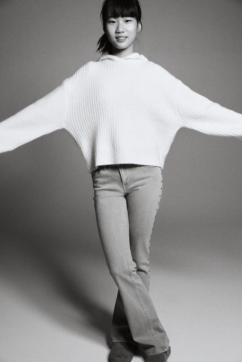 Flared Leg Low Jeans