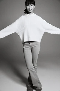 Flared Leg Low Jeans