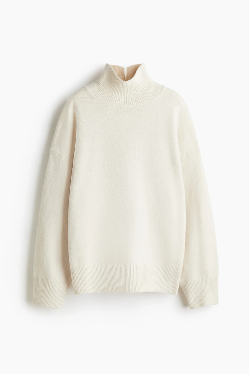 Oversized Mock-Turtleneck Sweater