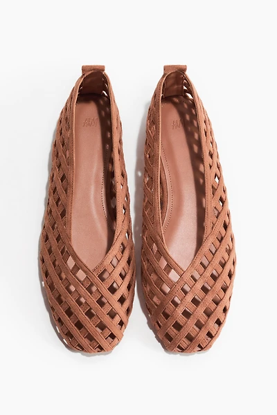 Braided-Look Ballet Flats