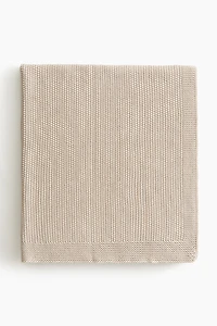Moss-Stitched Cotton Baby Blanket