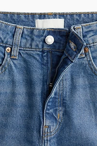 Jean Mom aminci Taille Haute