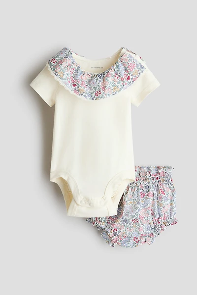2-Piece Bodysuit and Bloomers Set