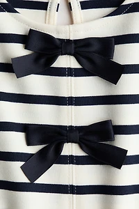Bow-Detail Jersey Dress