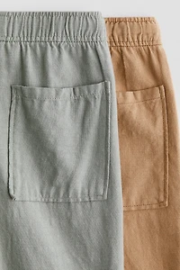 Lot de 2 pantalons à cordon en coton