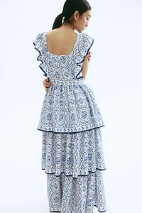 Robe d'allaitement MAMA volantée