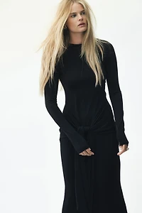 Robe à manches longues en jersey