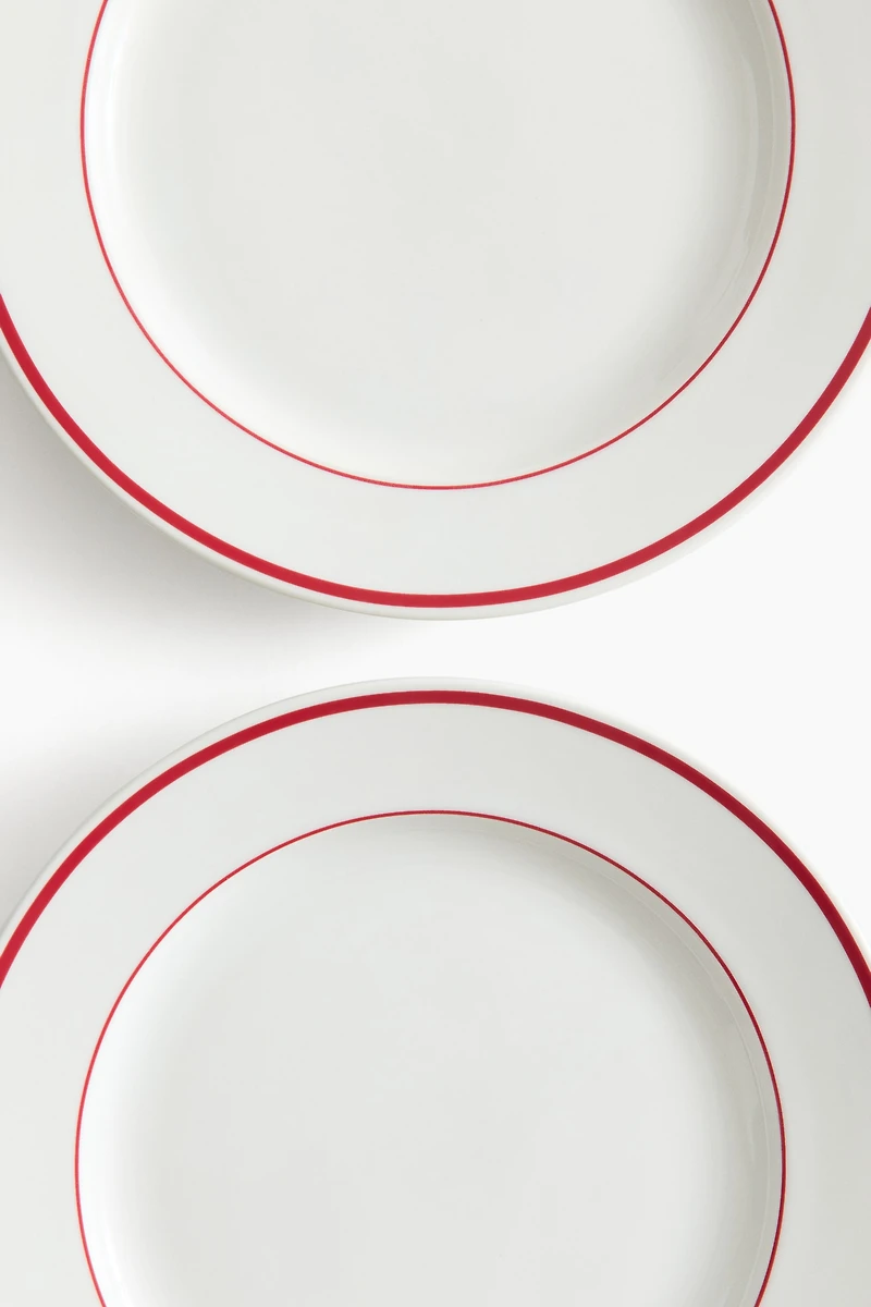2-Pack Porcelain Dinner Plates