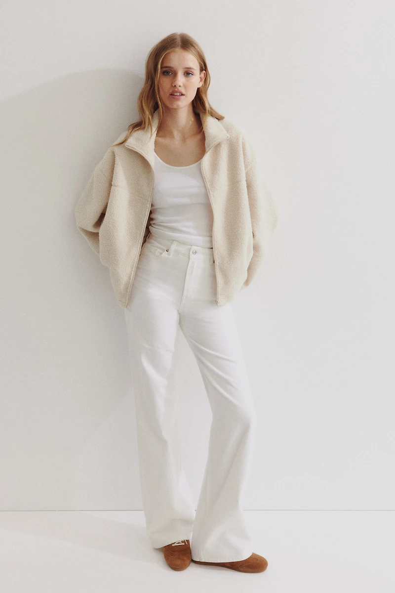 Veste à fermeture éclair en polar