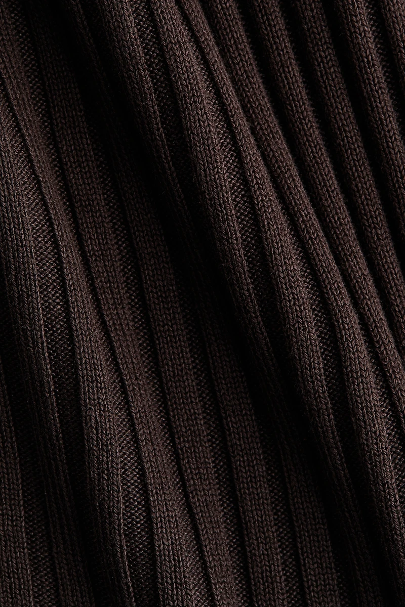 Rib-Knit Viscose Pants