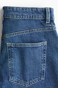 Short taille haute en denim