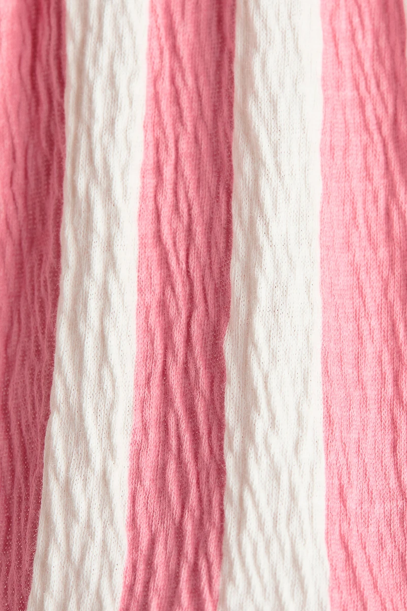 Textured Cotton Shorts