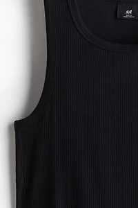 Slim-Fit Ribbed Tank Top