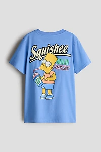 T-shirt en coton avec motif imprimé