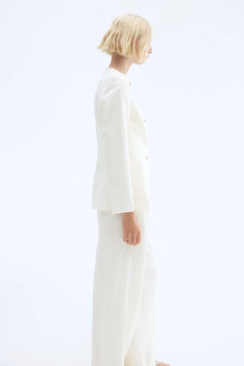 Linen-Blend Jacket
