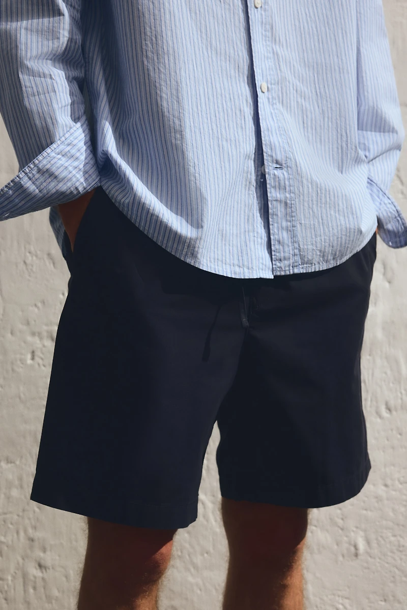 Regular-Fit Canvas Shorts