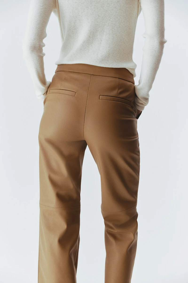 Bootcut Coated Pants
