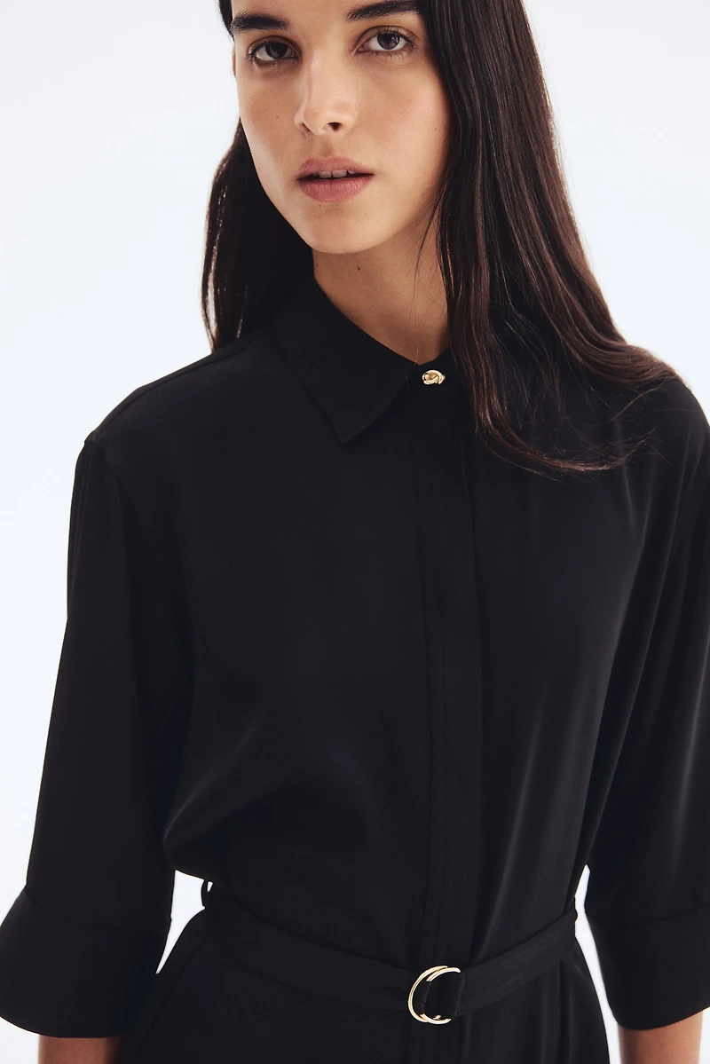 Shirt Dress with Belt