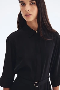Shirt Dress with Belt