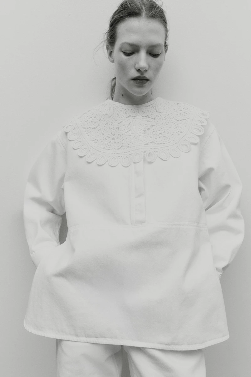 Crochet-Look Collar
