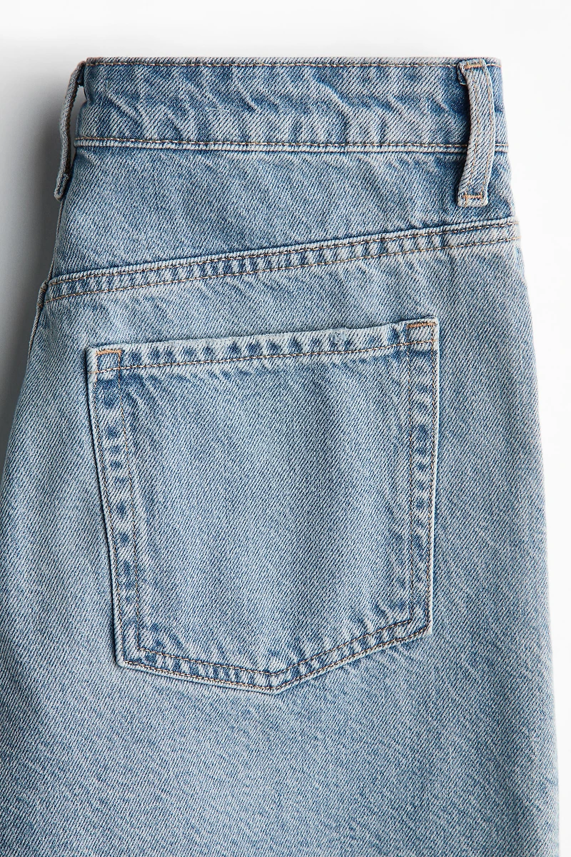 Raw-Edge Denim Shorts