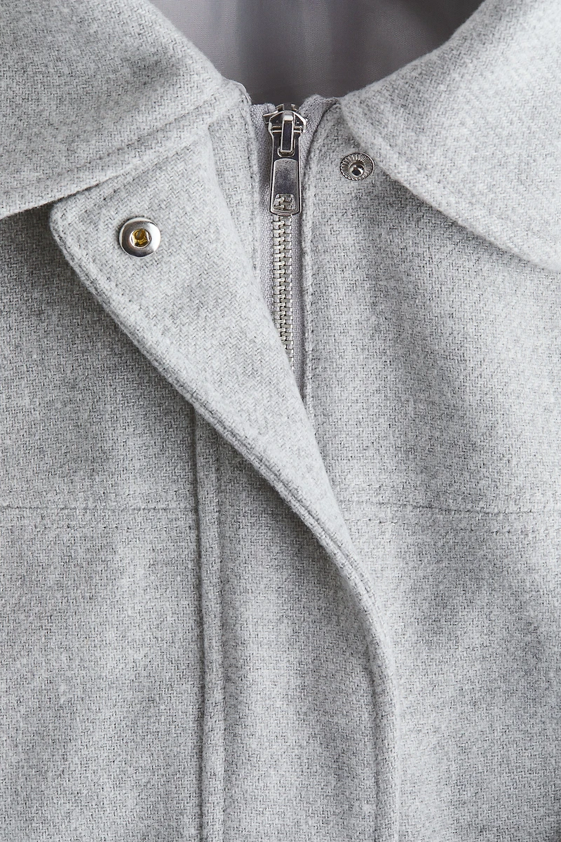 Bomber Jacket with Collar