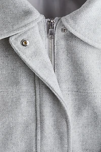 Bomber Jacket with Collar